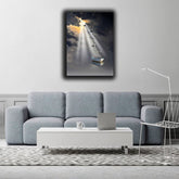 Flying Dove, Sunlight Wall Art